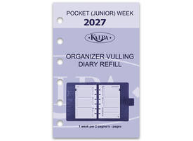 Agendavulling 2027 Kalpa Pocket 7dagen/2pagina's