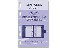 Agendavulling 2027 Kalpa Mini 7dagen/2pagina's