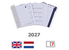 Agendavulling 2027 Kalpa A5 jaardoos 7dagen/2pagina's