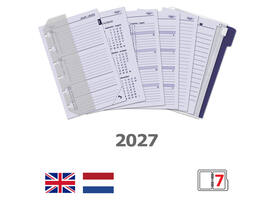 Agendavulling 2027 Kalpa Pocket jaardoos 7dagen/2pagina'