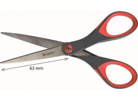 Schaar Scotch 18cm precision rood blister