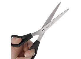 Kantoorschaar Westcott 210mm met kunststof grip linkshandig rvs