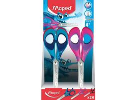 Schaar Maped Essentials Soft 13cm display á 24 stuks assorti