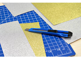 Snijmes Westcott Office 9mm met schuifsluiting blauw