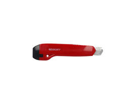 Snijmes Westcott premium 18mm met schuifsluiting rood
