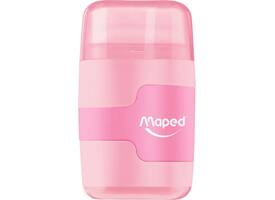 Puntenslijper Maped Connect 2-gaats met gum pastel assorti