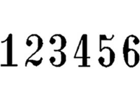 Numeroteur Reiner B6K Antiqua 4.5mm 6 cijfers