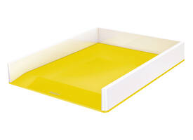 Brievenbak Leitz WOW A4 wit/geel