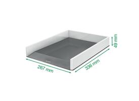 Brievenbak Leitz Wow A4 wit/grijs