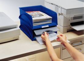 Sorteerbak Leitz 5231 Sorty met klep blauw