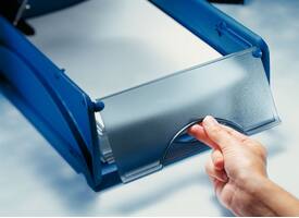 Sorteerbak Leitz 5231 Sorty met klep blauw