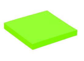 Memoblok Quantore 76x76mm neon groen 100 vel