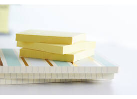 Memoblok Post-it Z-Note R330-1B recycled 76x76mm canary yellow 6 stuks