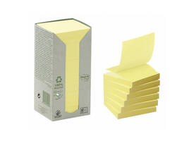 Memoblok Post-it Z-Note R330-1T 76x76mm recycled geel 16 stuks