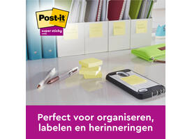 Memoblok Post-it 6920 Super Sticky 76x76mm geel