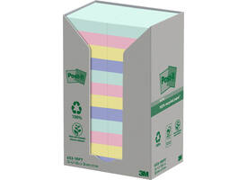 Memoblok Post-it 653-1RPT 38x51mm rainbow pastel 24 stuks