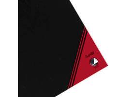 Notitieboek Bantex zwart/rood A5 lijn 70gr 96vel