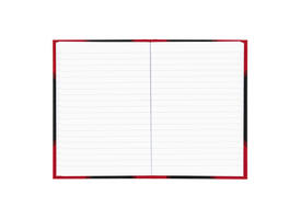 Notitieboek Bantex zwart/rood A5 lijn 70gr 96vel