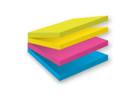 Memoblok Post-it 2014 Super Sticky 76x76mm smart kubus Rio 300 vel