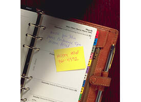 Memoblok Post-it 653-1B recycled 38x51mm canary yellow 6 stuks