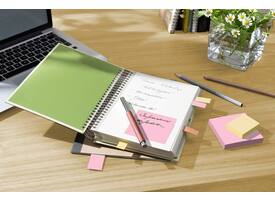 Memoblok Post-it 654-1B 76x76mm recycled geel 6 stuks