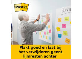 Meeting chart Post-it 566 Super Sticky 50.8x58.4cm wit incl Command bevestigingsstrip 2 stuks