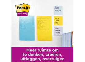 Memoblok Post-it 662 102x152mm ruit geel