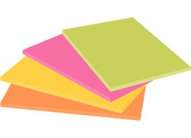 Memoblok Post-it 6445 Super Sticky 152x101mm assorti 4 stuks