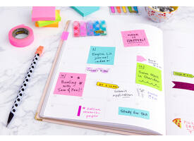 Memoblok Post-it 2028 76x76mm kubus pastel blauw