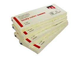 Memoblok Quantore 38x51mm geel 3 stuks