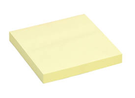 Memoblok Quantore 76x76mm geel 100 vel
