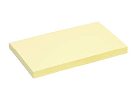 Memoblok Quantore 76x127mm geel 100 vel