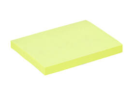 Memoblok Quantore 76x101mm geel 100 vel