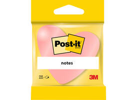 Memoblok Post-it Vormen 2007 70x70mm kubus hart roze