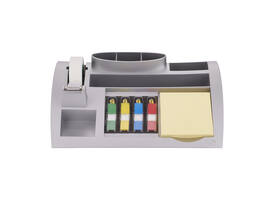 Bureau organiser Post-it C50 zilvergrijs incl inhoud