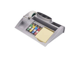 Bureau organiser Post-it C50 zilvergrijs incl inhoud