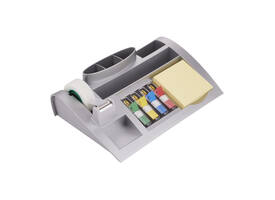 Bureau organiser Post-it C50 zilvergrijs incl inhoud