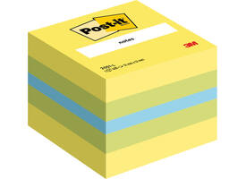 Memoblok Post-it 2051 51x51mm kubus lemon