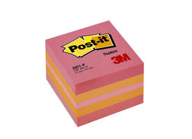 Memoblok Post-it 2051 51x51mm kubus roze