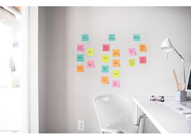 Memoblok Post-it 654 Super Sticky 76x76mm Carnival 6 stuks