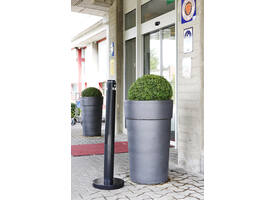 Asbak Rubbermaid Smokers' Pole vrijstaand zwart