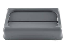 Deksel Rubbermaid Slim Jim Vented gesloten met swingsysteem grijs