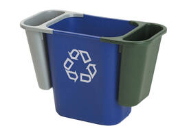 Papierbak Rubbermaid recycling medium 26L blauw