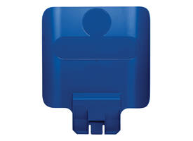 Paneel Rubbermaid Slim Jim Recyclestation voor label blauw