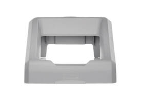 Afvalbak Rubbermaid Slim Jim Recyclestation starterset 87 liter grijs