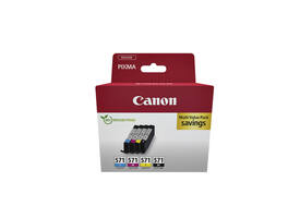 Inktcartridge Canon CLI-571 zwart + 3 kleuren