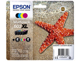 Inktcartridge Epson 603XL T03A6 zwart + 3 kleuren