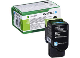 Tonercartridge Lexmark C242XC0 blauw