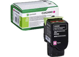 Tonercartridge Lexmark C242XM0 rood