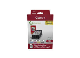 Inktcartridge Canon CLI-581XL 4 kleuren + papier